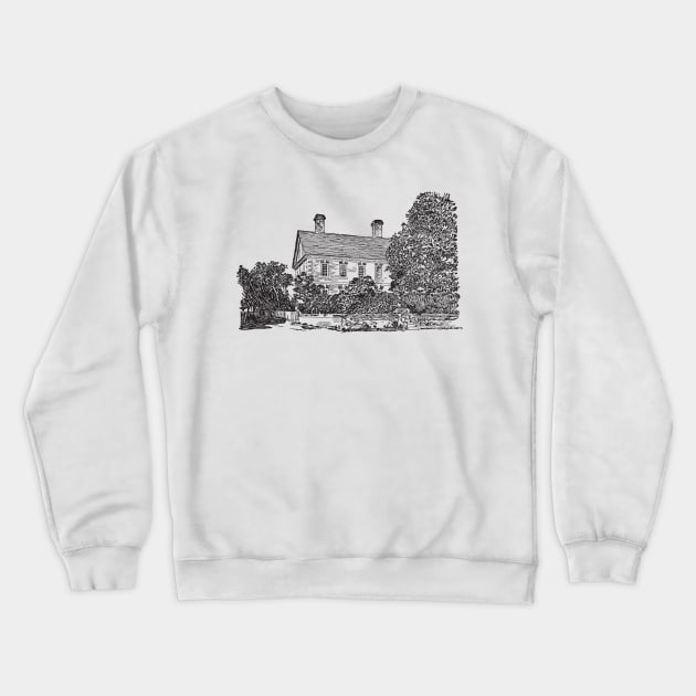 Hand Drawn Country House Crewneck Sweatshirt by DarioNelaj